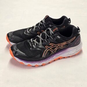 ASICS GEL Trabuco 10 Women's Black Orange Trail Running Shoes Size 9